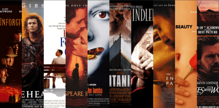 Every Best Picture Oscar Winner of the 1990s
